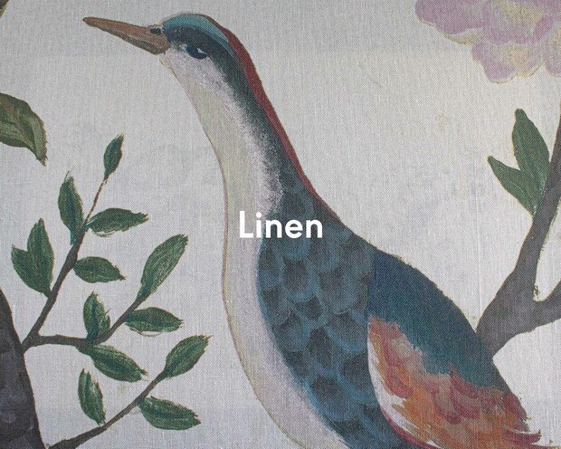 Coordonne Edo Peony Swan zijden behang linnen behang