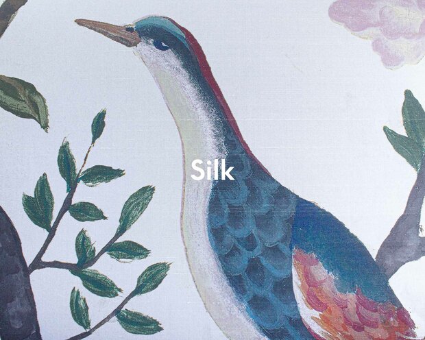 Coordonne Edo Peony Swan zijden behang 