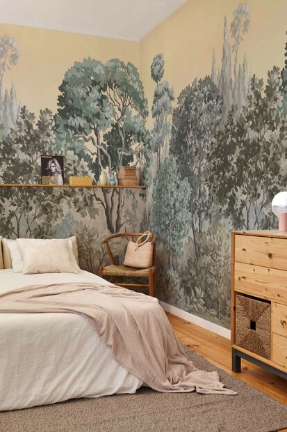 Coordonne Minerva Behang Linnen Vainilla A00305