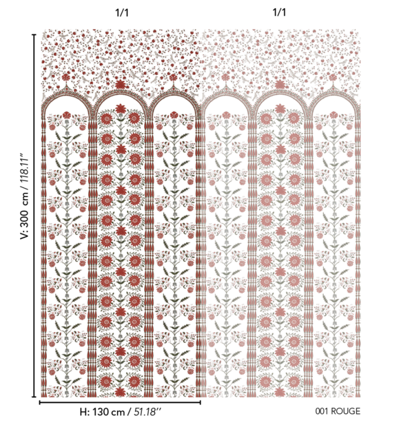 Braquenie Les arcades albertine Behang
