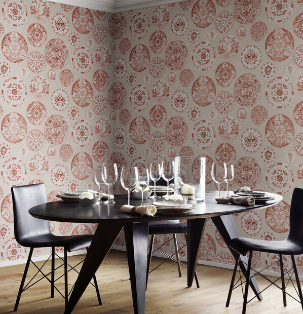 ARTE Flamant Bouton d&#039;or Behang 80071