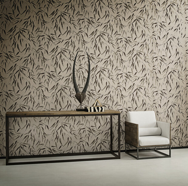 ARTE Flamant Bambou Behang 80022