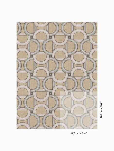 Dedar De-Da-Do Wall Behang Col. 2 Argento