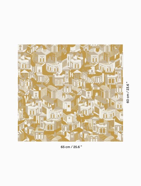 Dedar Altronde Wall Behang Col.1 oro bianco