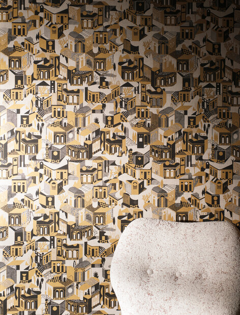 Dedar Altronde Wall Behang Col.4 terracotta