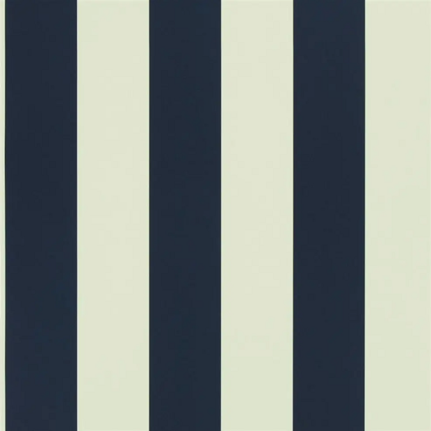 Ralph Lauren Spalding Stripe Behang - Dark Blue PRL026/01