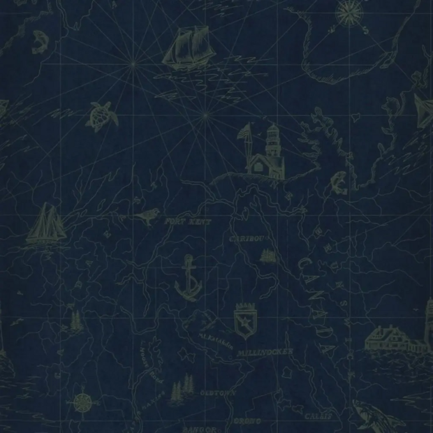 Ralph Lauren Shipping Lanes Map Behang - BRILLIANT BLUE PRL5027/04