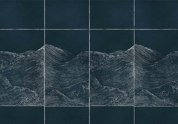 Coordonne Waves Behang - Silver 9600501