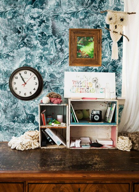 Coordonne Star Collision Behang - Blue 5800081