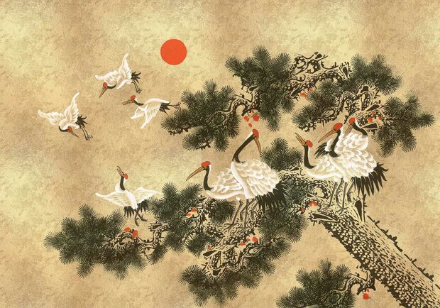 Coordonne Ukiyo Behang - Gold 9600020