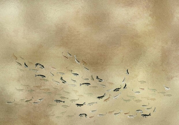 Coordonne Koi Behang - Gold 9600060
