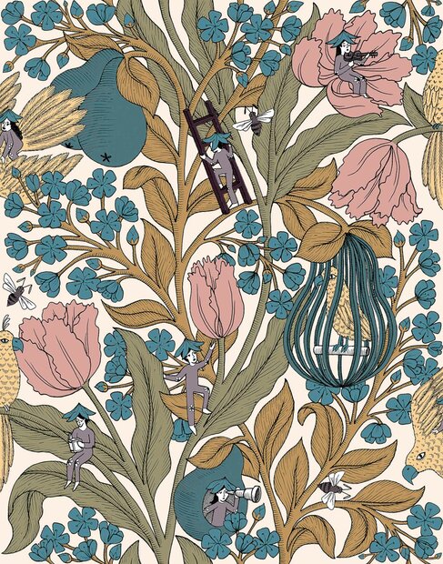 Coordonne Neo-belle-epoque Pink Behang 8800018