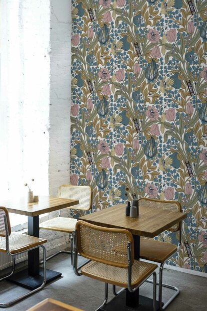 Coordonne Neo-belle-epoque Pink Behang 8800018