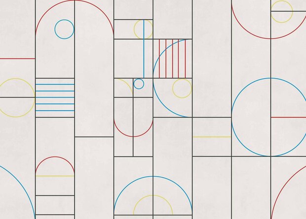 Coordonne Modular CMYK Behang - Linnen A00343L