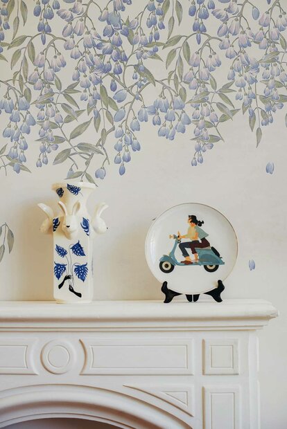 Coordonne Manuela Lilac Behang - Linnen A00324