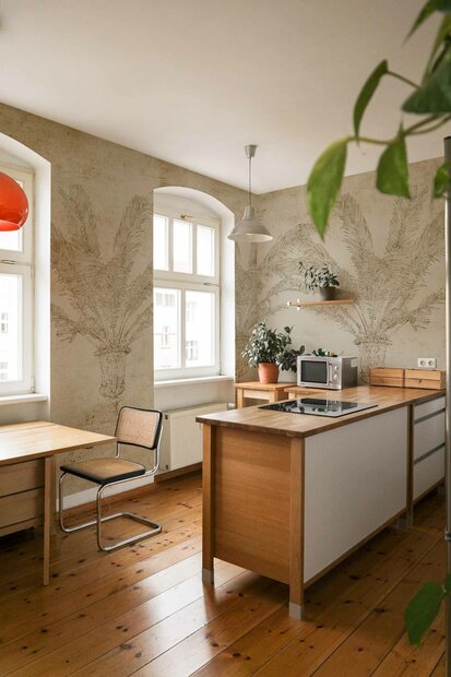 Coordonne Palma Papyrus Behang - Linnen A00328