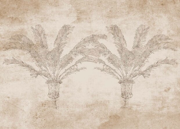 Coordonne Palma Papyrus Behang - Linnen A00328