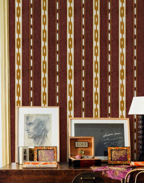 Coordonne Kente WineBehang A00808