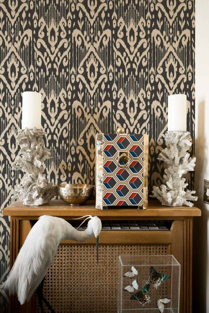 Coordonne Padmasalis Black Behang A00805