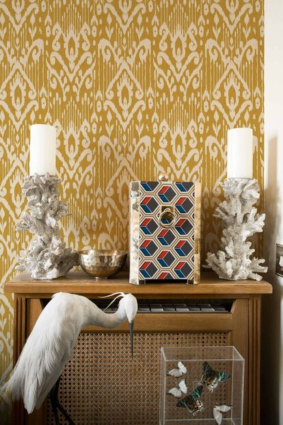 Coordonne Padmasalis Mustard Behang A00802