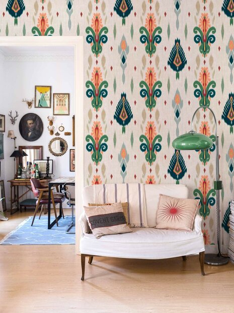 Coordonne Sumba Green Behang A00824