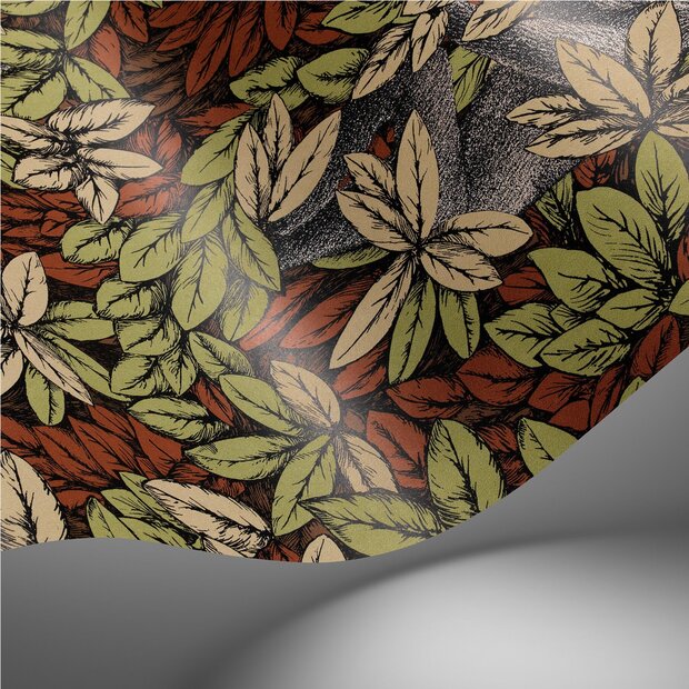 Fornasetti Foglie e scimmie Behang 123/10047