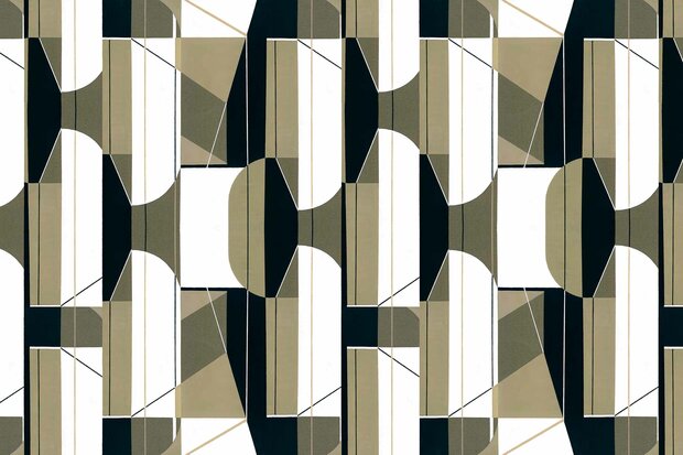 Coordonne Pythagoras Khaki Behang - Linnen A00340L