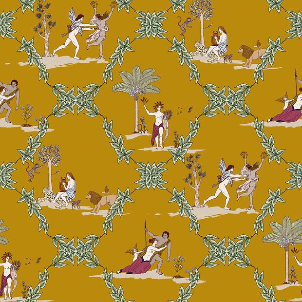 Coordonne Neobucolic Mustard Behang 8800054