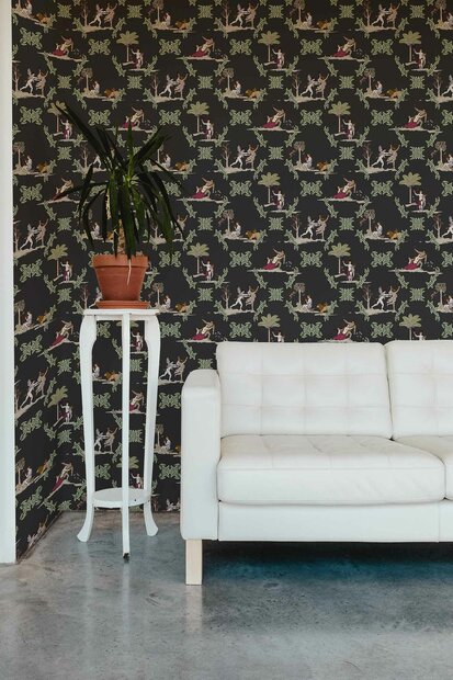 Coordonne Neobucolic Black Behang 8800056