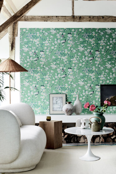 Little Greene Massingberd Blossom Behang