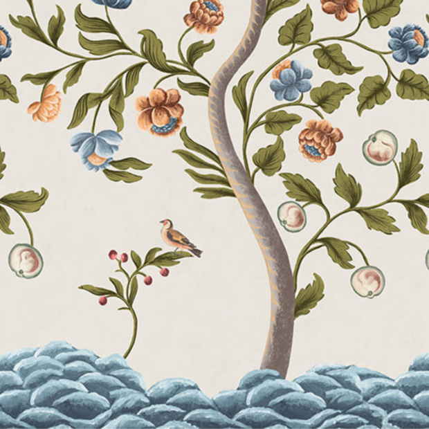 Little Greene Mandalay Ceviche Behang