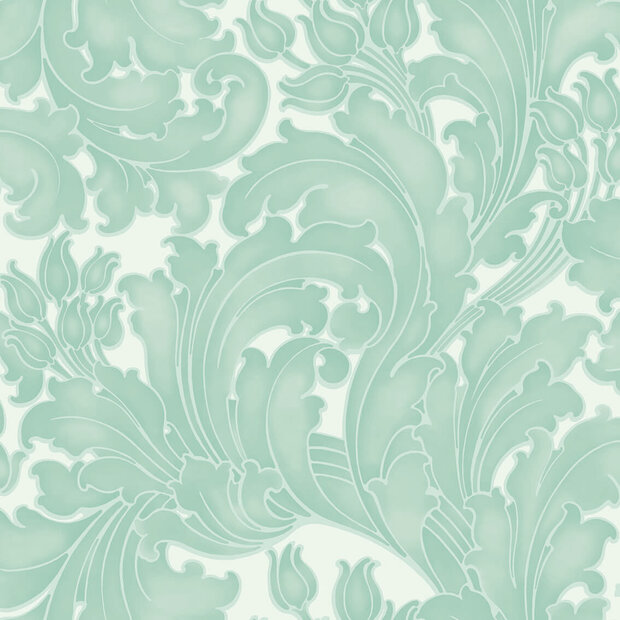 Little Greene Tulip Aqua Behang