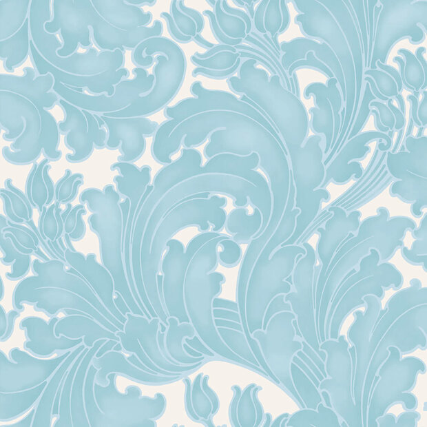 Little Greene Tulip Powder Blue Behang