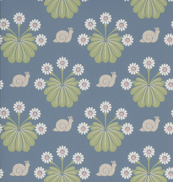 Little Greene Burges Snails Juniper Behang
