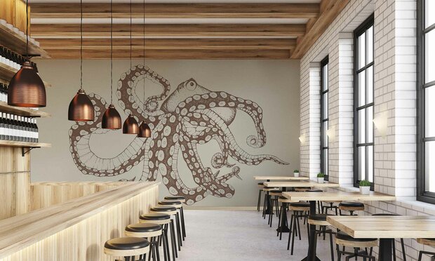 Coordonne Octopus X-Ray Behang 9500801