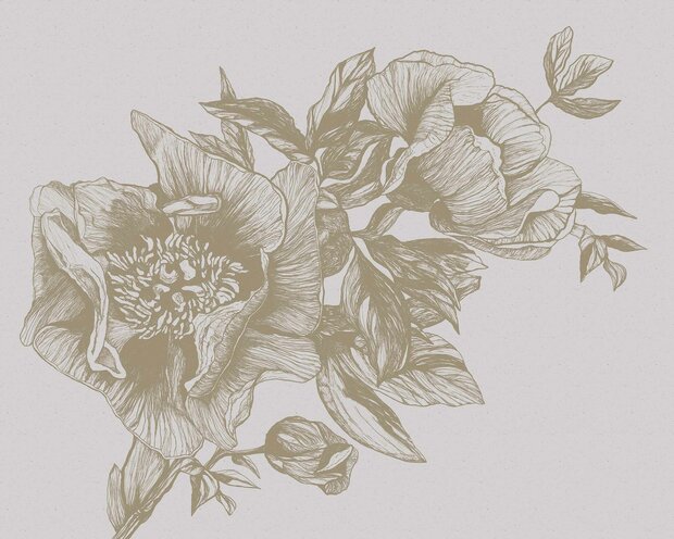 Coordonne Giant Peonies Behang 9500701