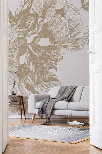 Coordonne Giant Peonies Behang 9500701