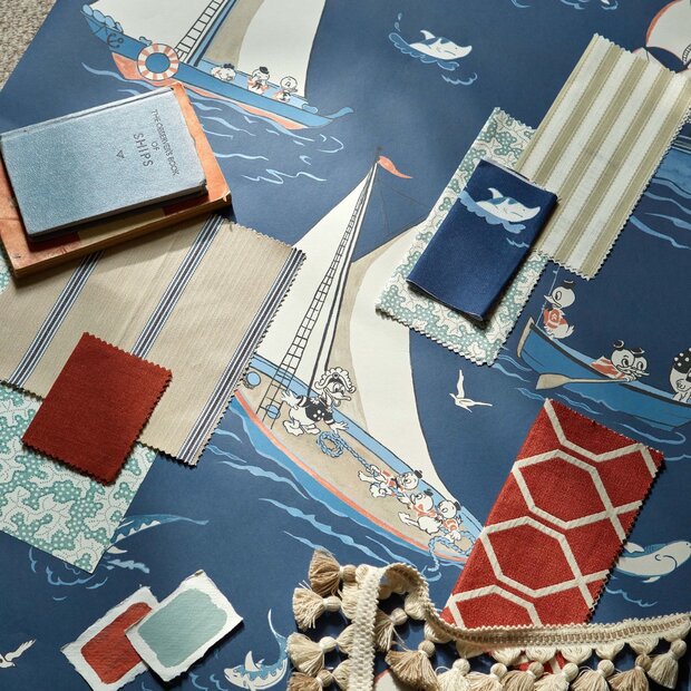 Sanderson Donald Nautical Behang Disney Home