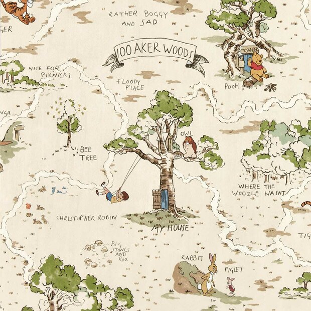Sanderson Hundred Acre Wood Behang Disney Home 217291