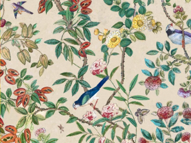 Antoinette Poisson Papier Peint Chinois behang