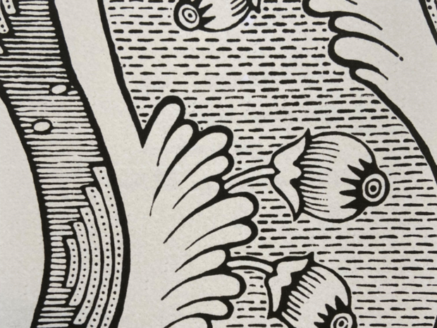 Antoinette Poisson Grenades behang