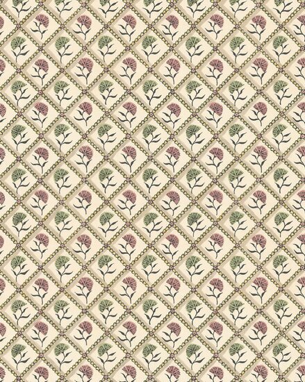 Antoinette Poisson Oeillets Behang