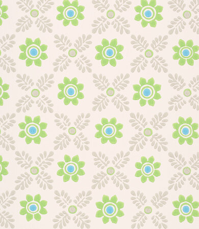 Little Greene Ditsy Block Behang Phthalo