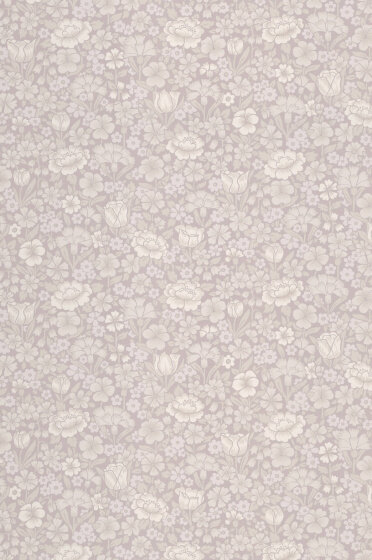 Little Greene Spring Flowers Behang French Grey