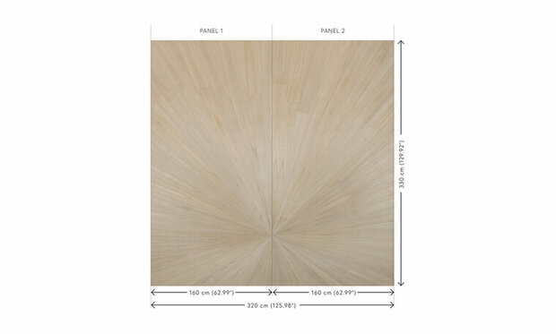 Arte Sunburst Behang Natural 90510