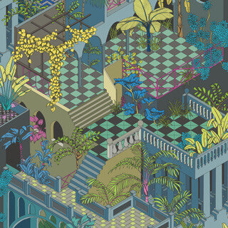 behang cole and son miami 105-4018 geometric ii luxury by nature