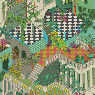 behang cole and son miami 105-4017 geometric ii luxury by nature