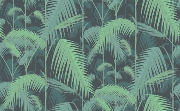 Cole and Son Palm Jungle 95/1003 behang Luxury By Nature Behangpapier hor