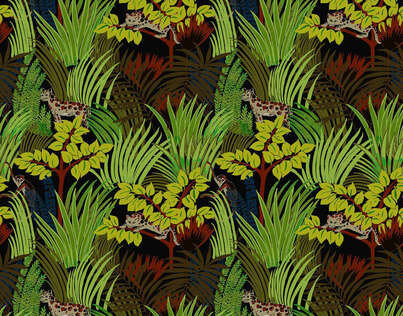 Behang Pierre Frey kipling Bois FP398003 Jungle Collectie Luxury By Nature