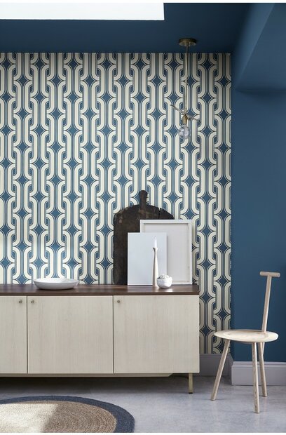 Behang Little Greene Lavaliers Low Wave sfeer Luxury By Nature